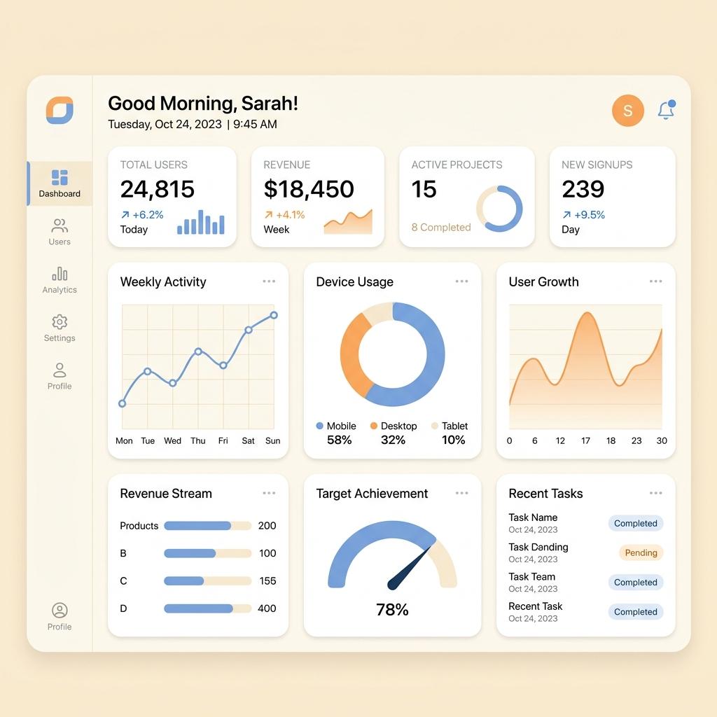 10 dashboards every indie dev needs