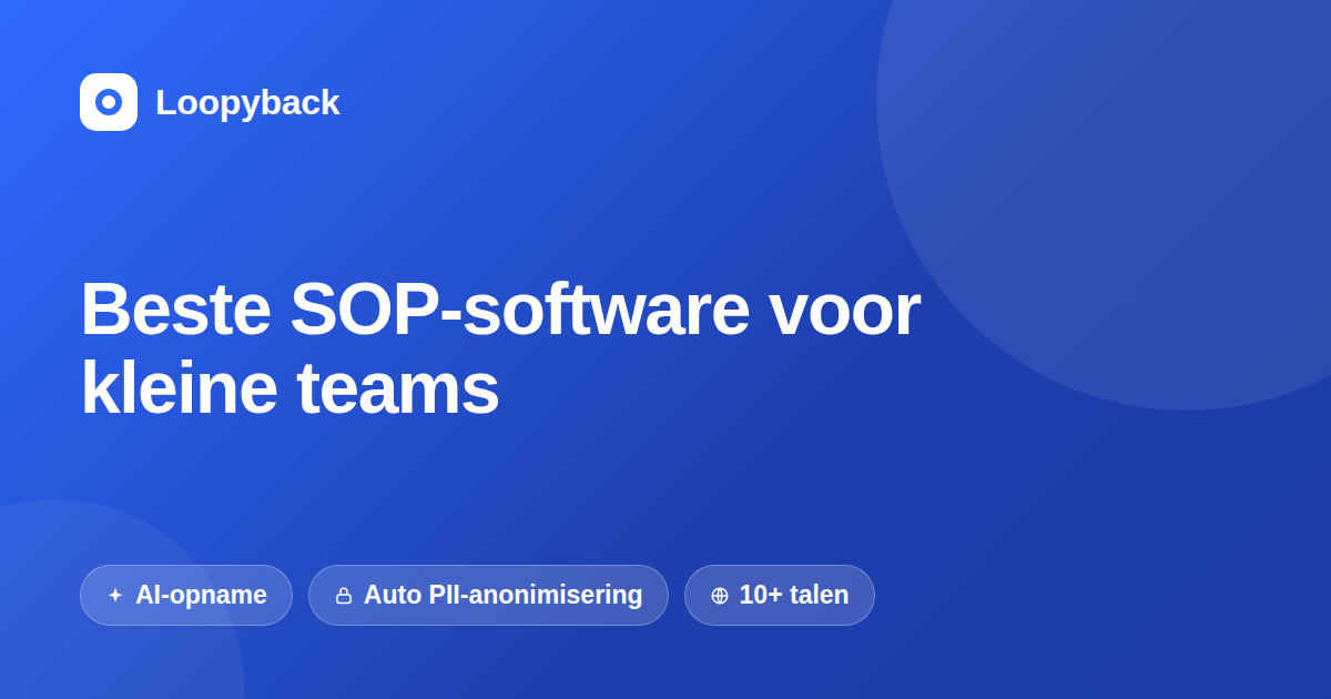 Beste SOP-software voor kleine teams in 2026